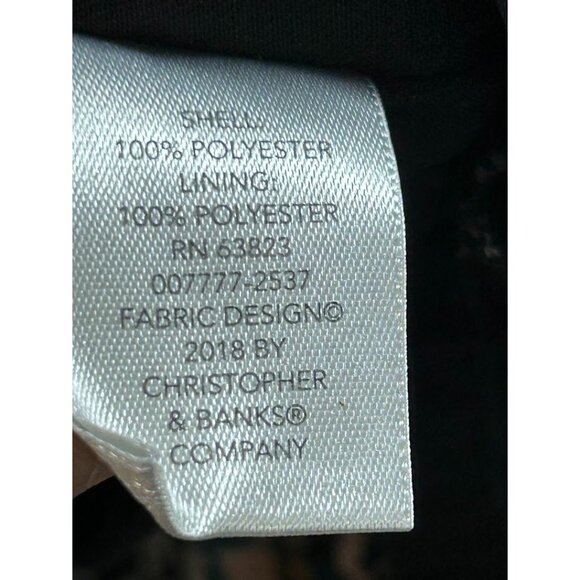 Christopher & Banks Women's Petite Blouse Abstract Print P/M - Picture 3 of 8